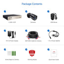 Sistema de seguridad para el hogar ZOSI H.265 + 8CH DVR 4 / 8pcs 2.0MP 1080p Visión nocturna Vigilancia al aire libre Kits de cámara a prueba de agua