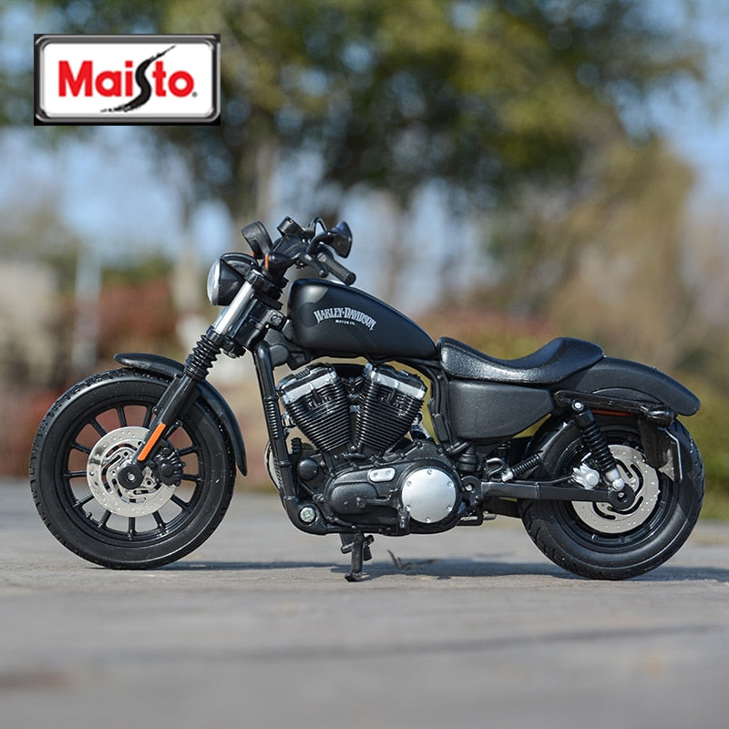 Maisto 1:12 Harley Davidson 2014 Sportster Iron 883 vehículos fundidos a presión coleccionables pasatiempos juguetes modelo de motocicleta