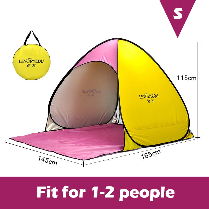 Full Automatic Camping Tent With Door Window Anti-UV Awning Tents Quick Opening Outdoor Sunshelter For 1-4 People Sunproof X147B