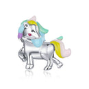 BISAER 925 Sterling Silver High Heels Shoes&Lipstick Charms Beads Wine Glass Pendant Fit Elegant Women DIY Bracelet Fine Jewelry