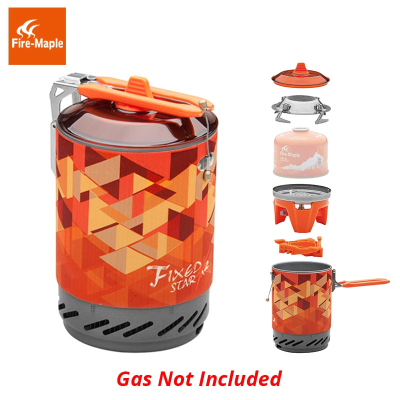 Quemador de estufa de Gas para exteriores Fire Maple X2, sistema de cocina portátil turístico con olla intercambiadora de calor, FMS-X2, Camping, senderismo, cocina de Gas