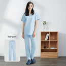 Hospital sala de operaciones negro azul enfermera Scrubs Set salón de belleza trabajo uniforme médico quirúrgico Tops pantalones mascota Doctor ropa de trabajo