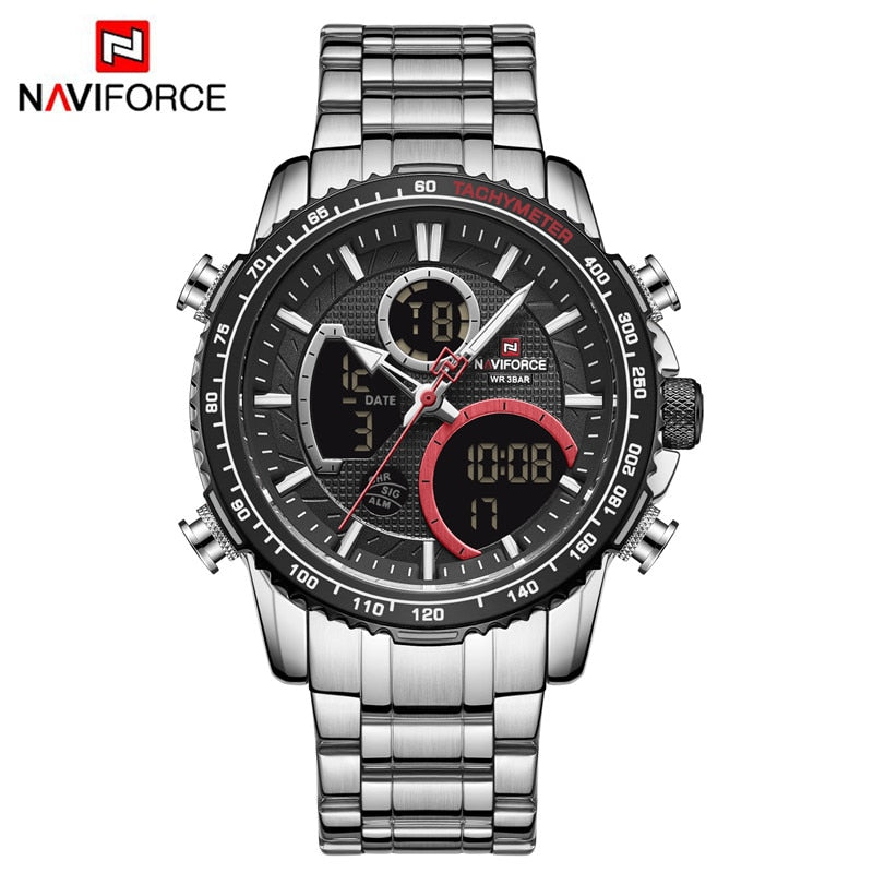 NAVIFORCE Men Watch Luxury Brand Digital Sports Watches Mens Quartz Wristwatch Male Luminous Waterproof Clock Relogio Masculino