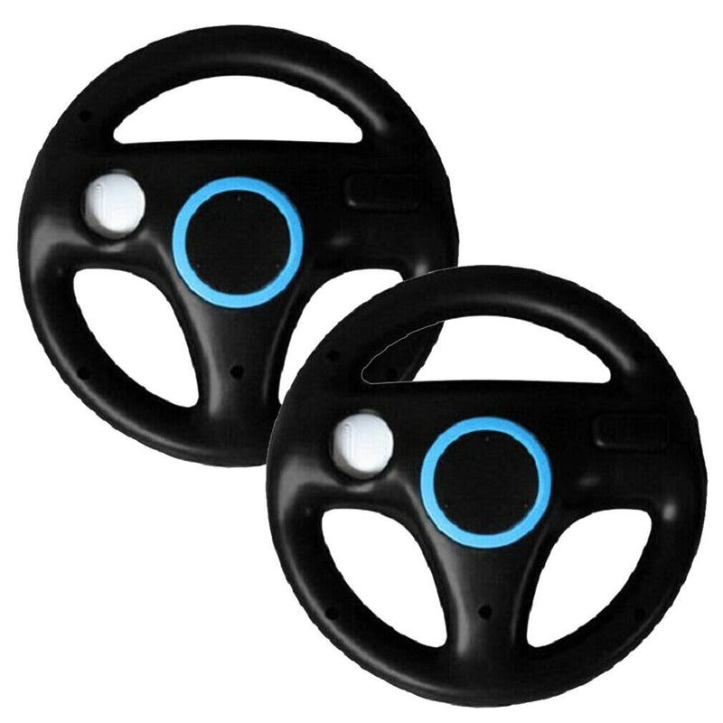 2Pcs Kart Racing Steering Wheel For Nintendo Wii Kart Games Remote Controller Console For Mario Game Accessories