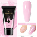 BORN PRETTY 30/20ml brillo acrílico Gel extensión de dedo plata Rosa extensión Gel Soak Off Nail Art Gel barniz