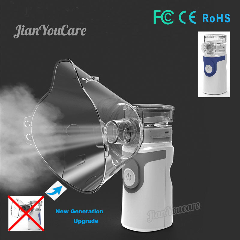 Mini nebulizador de inhalación portátil de mano atomizador de malla silencioso inalador usb autoclean nebulizador adulto Automizer inhalador para niños