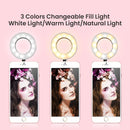 LED Selfie Ring Light with Flexible Long Arm Mobile Phone Holder Makeup Desktop Clip Usb Ring Lamp For Youtube Live Makeup Video