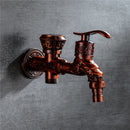 Doodii Carved Wall Mount Zinc Alloy Antique Bibcock Garden Wash Basin Faucet Decorative Outdoor Garden Mop Taps Torneira parede