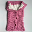 SMGSLIB Baby Winter Warm Sleeping Bags Infant Button Knit Swaddle Wrap Swaddling Stroller Wrap Toddler Blanket Sleeping Bags