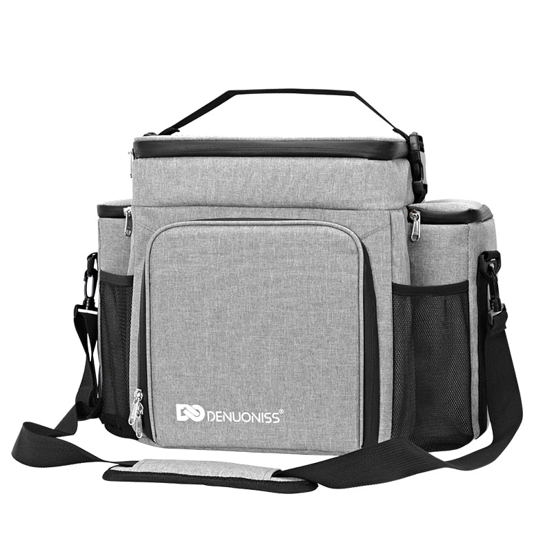 DENUONISS Neuestes Design Fitness Lunch Bag Erwachsene Männer/Frauen Isolierte Tasche Tragbare Schulter Picknick Thermische Obsttasche Für Die Arbeit