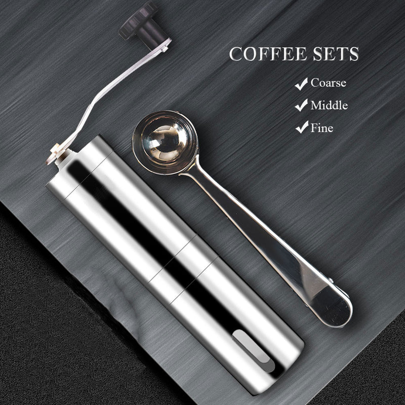 RECAFIMIL Manual Ceramic Coffee Grinder Stainless Steel Adjustable Coffee Bean Mill Clean Kitchen Tools Portable Conical Grinder