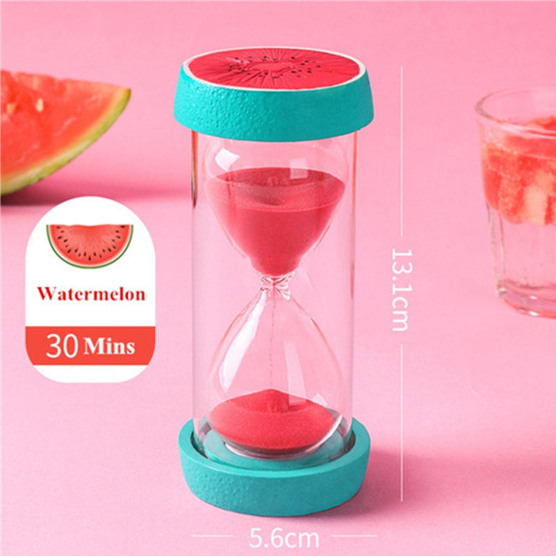 Hourglass 5 Minutes Sand Watch Fruit Timer Clock 15 30 Minute Sandglass Desk Ornaments Home Decoration Children Gift