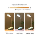 USB Multifunction Led Clamp Desk Lamp Flexible Gooseneck Touch Dimming Table Lamp Clip On Lamp For Book Bed Office and Computer