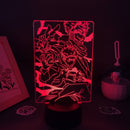 Anime Jujutsu Kaisen figura Inumaki Toge 3D LED Lava lámparas RGB luces de noche decoración de mesa de dormitorio cumpleaños Manga regalos para amigos