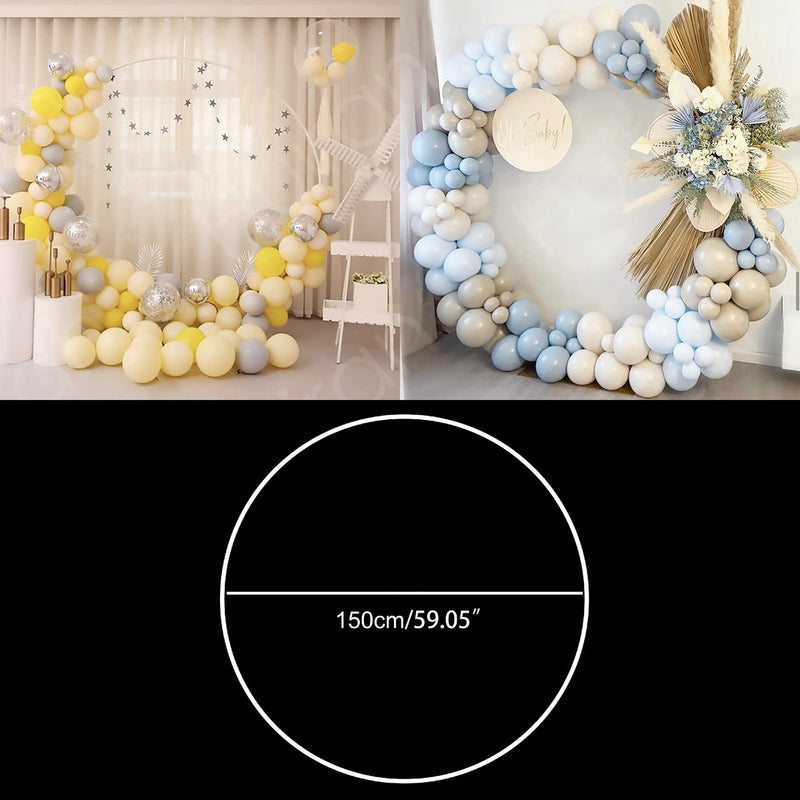 Kunststoff-Ballon-Bogen-Ring DIY Hintergrund-Halter-Kreis-Ballon-Säulen-Basis-Babyparty-Geburtstags-Hochzeitsfest-Dekor-Brautparty