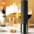 Xiaomi Mijia Automatischer Rotwein Flaschenöffner Elektrischer Weinöffner Kappenstopper Schnelles Dekanter Set Korkenzieher Folienschneider Korken heraus