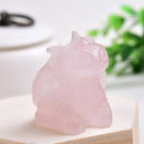 1PC Natural Obsidian Hand Carved Doll Dragon Polished Crystal Healing Stone Home decoration Art Collectible Figurine  DIY Crafts