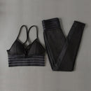 SVOKOR, conjunto de Yoga geométrico, traje deportivo transpirable para Fitness, Sujetador deportivo, mallas de gimnasio de cintura alta para mujer, pantalones de entrenamiento, ropa deportiva