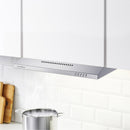 CIARRA 60cm Visor Cooker Hood Undercabinet Hoods Stainless Steel Wall Mounted Kitchen Extractor Fan [Energy Class C]