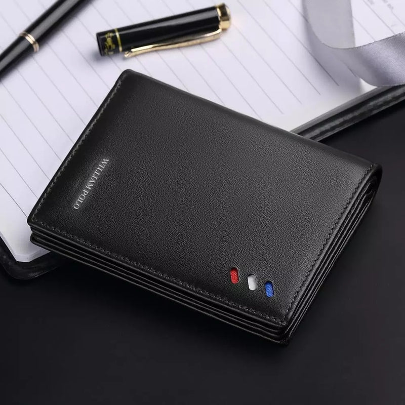 Men Wallets Leather Purse credit card Luxury Card package 2022 WILLIAMPOLO Genuine Leather Men&