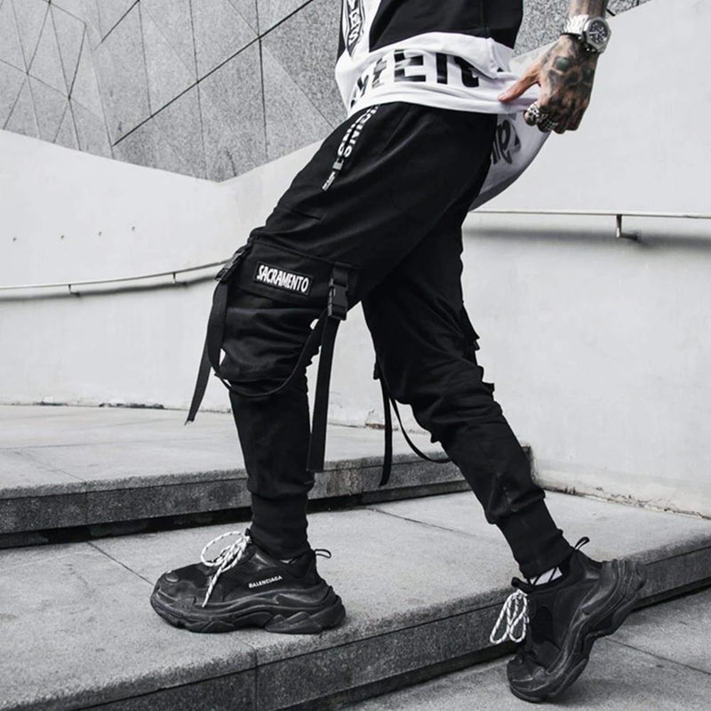 11 BYBB'S DARK Ribbons Black Harem Pantalones Hombre 2020SS Casual Slim Track Pantalones Hip Hop Streetwear Pantalones de chándal Joggers Hombre