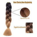 Black Star Hair Ombre Jumbo Braiding Hair Extensions 24 Inch Twist Braids Synthetic Hair Fiber for Twist Braiding for Women