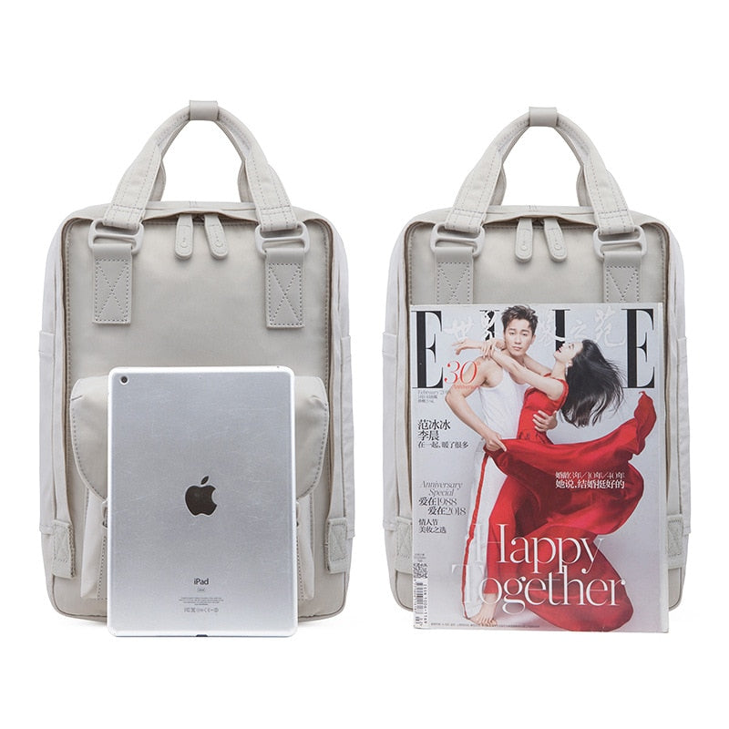 Mode Frauen Rucksack 14 Zoll Laptop Wasserdichter Rucksack Hochwertige Schultaschen für Teenager Mädchen Reiserucksack Mochilas