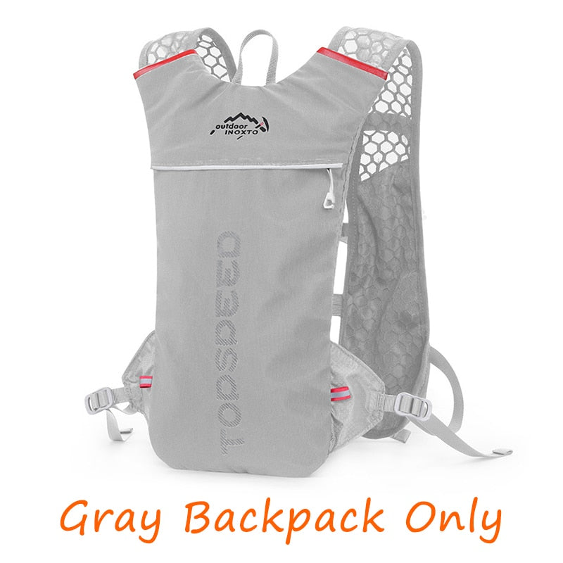 Ultra Lightweight Trail Running Backpack Outdoor Sport Cycling Hydration Vest Pack Rucksack Bag 1.5L Water Bag Bladder