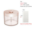 Humidificador de aire portátil inalámbrico 2000mAh Usb recargable humidificadores eléctricos difusor Cool Mist Maker lámpara de noche para el hogar