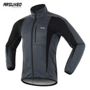 ARSUXEO Thermal Mtb Rennradjacke Winternacht Reflektierende Warme Fahrradbekleidung Winddicht Wasserdicht Herrenmantel Fahrradtrikot