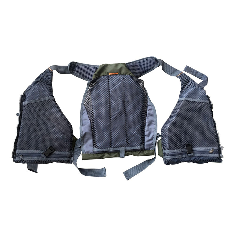 GHOTDA Outdoor Life Vest Fly Fishing Jacket Clothing Travel Vest With Foam Blue/Green/Gray/Red