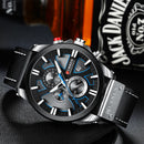 CURREN Fashion Chronograph Clock Men Leather Watch Casual Sport Watches for Men Quartz Wristwatch Relogio Masculino