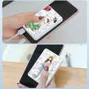 Slim Power Bank 5000mAH Cargador móvil Cartoon Powerbank Diamond Surface 5000 Power Bank Lovely para Iphone12 Samsung