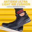 Arbeitsschuhe Hohle Atmungsaktive Stahlkappenstiefel Leichte Sicherheitsarbeitsschuhe Rutschfest Für Männer Frauen Männliche Arbeitsschuhe