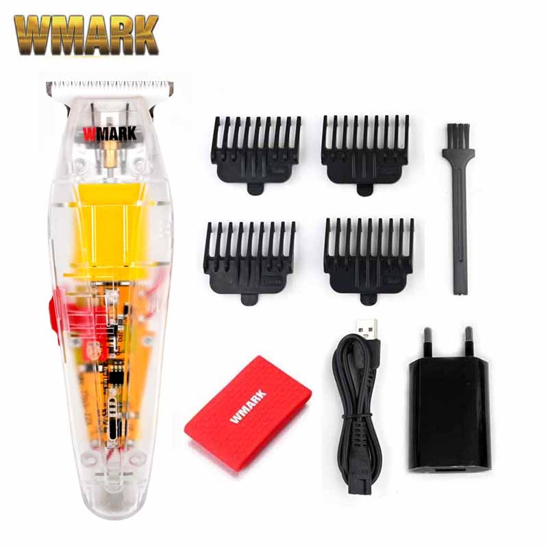 WMARK NG-108 NG-118 Transparent Style Rechargeable Hair clipper Professional Cord & cordless NG-202 Hair Trimmer