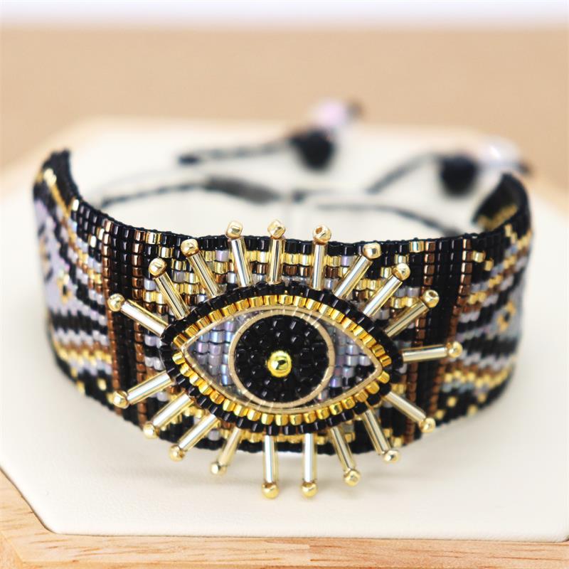 Zhongvi MIYUKI Bracelet For Women Turkish Lucky Evil Eye Bracelets Pulseras Mujer 2021 Femme Jewelry Woman Handmade Loom Beads