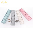 Bracelet Tray 4 Grids Jewelry Display Box Jewelry Pillow Display Prop Watches Bracelet Showcase Watch Tray