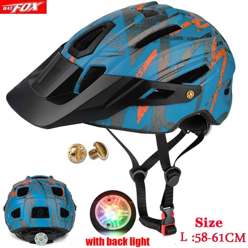 2022 New Batfox Bicycle Helmet for Adult Men Women MTB Bike Mountain Road Cycling Safety Outdoor Sports Safty Helmet