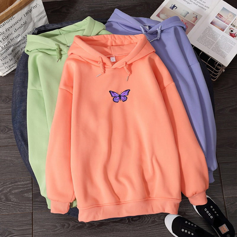 Womens Sweatshirts Hoody Butterfly HOODIE NEW 2020 Student&