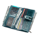 High Quality Cow Leather RFID Wallet Women Hasp Zipper Walets Genuine Leather Female Purse Long Womens Wallets Ladies Clutch