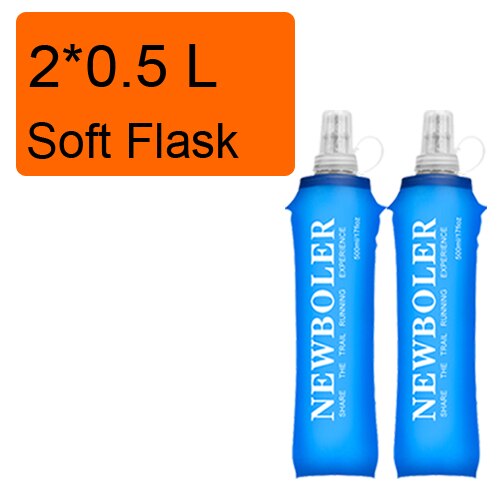 250ml 500ml Soft Flask Folding Collapsible Water Bottle TPU Free For Running Hydration Pack Waist Bag Vest  SD09 SD10