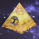 Orgonite Pyramid Tree Of Life Energy The Lucky Ceregat Pyramid Energy Converter To Gather Wealth And Prosperity Resin Decor