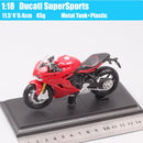 Maisto 1 18 Ducati Panigale V4 S GP Corse escala motocicleta modelo Diecast y vehículo de juguete X Diavel 1098s 848 EVO GP18 bicicleta de carreras