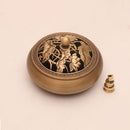 Quemador de incienso de tres patas de artesano de cobre, placa de estufa Zen Xuande, quemador de sándalo, quemador de incienso puro