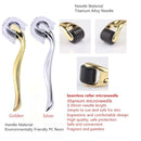 Slimming Massager Rose Quartz Roller Natural Jade Roller Microneedle Roller Jade Spatula Three-piece Skin Care Facial Massager