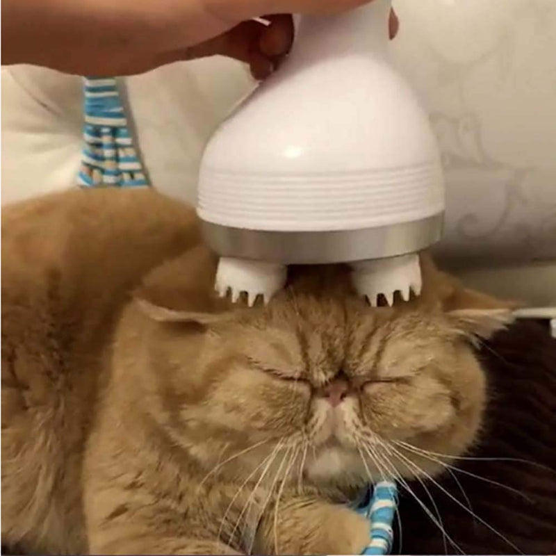 2021 diseño patentado silicona multifuncional dragón agarre cabeza masajeador para mascotas carga eléctrica amasado máquina de masaje del cuero cabelludo