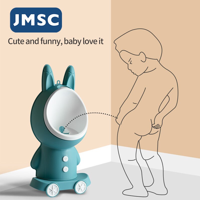 JMSC Rabbit Baby Potty Toilet Stand Vertical Urinal Kids Training Boy Pee Bathroom Wall-Mounted Travel Toddler Split Portable