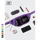 Riñonera inflada con múltiples bolsillos y doble cremallera, riñonera transparente, riñonera grande de plástico transparente, riñonera 228AI2019