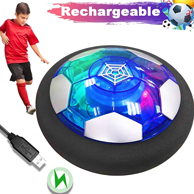 Air Power Hover Soccer Ball Light Flashing Ball Air Power Football Toys Home Game Gliding Soccer Stress Indoor Balls Boy Gift