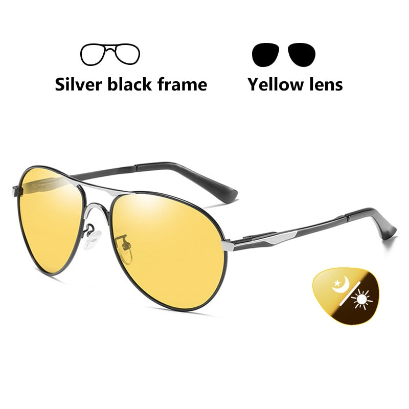 2022 Neue Trend Intelligente Luftfahrt Photochrome Sonnenbrille Polarisierte Männer Tag Nachtsicht Fahren Sonnenbrille Männliche gafas de sol